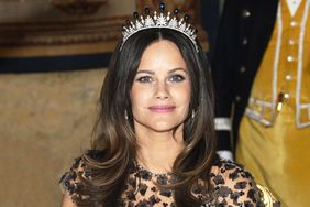 Princess Sofia during the royal couple's gala dinner at the Stockholm Palace on April 23, 2024.