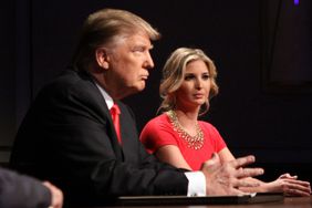 Donald Trump amd Ivanka Trump during the filming of the live final tv episode of The Celebrity Apprentice on May 16 2010