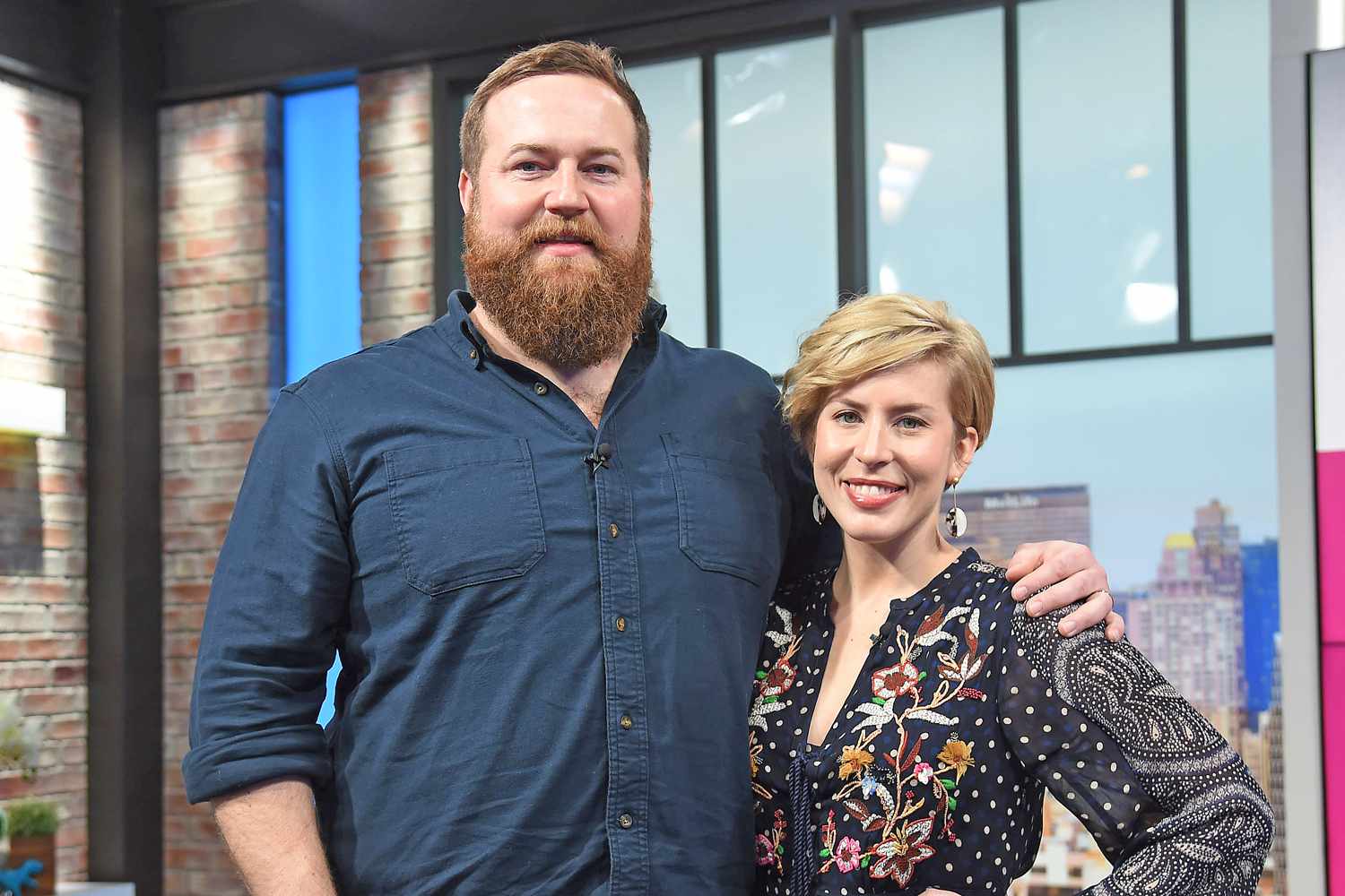 HGTV "Home Town" stars Ben Napier and Erin Napier visit People Now on January 08, 2020 in New York City