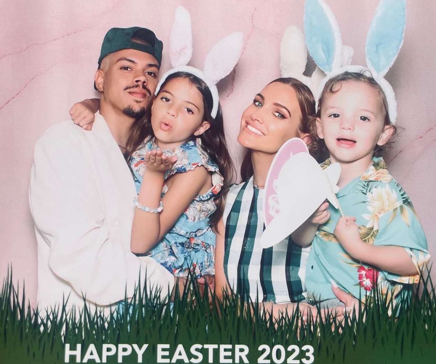 Ashlee Simpson and Evan Ross Pose with Their Kids in Family Easter Snap