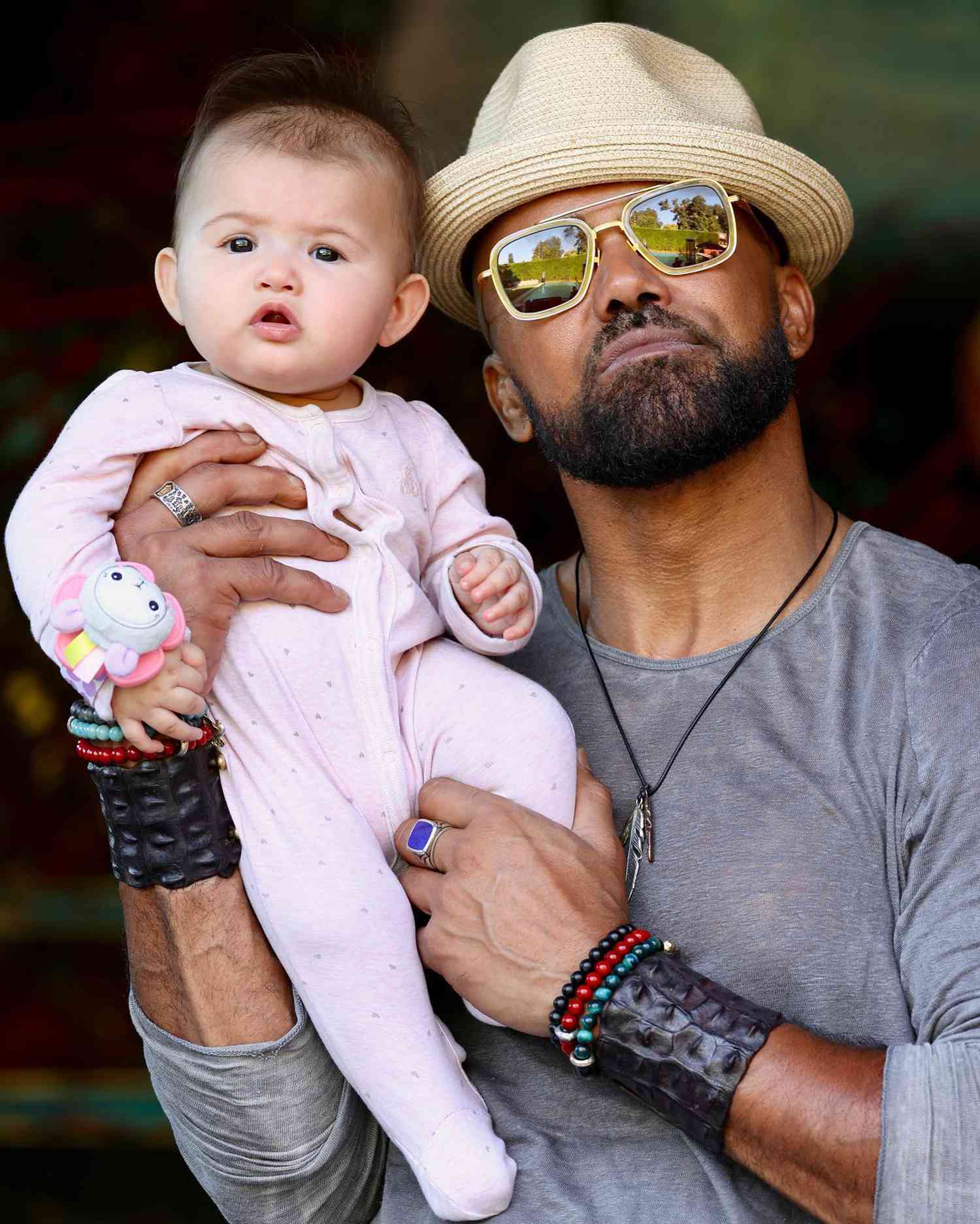 Shemar Moore and his daughter Frankie. 