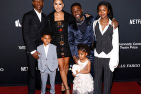 Hendrix Hart, Kenzo Hart, Eniko Hart, Kevin Hart, Kaori Hart and Heaven Hart attend the 25th Annual Mark Twain Prize For American Humor at The Kennedy Center on March 24, 2024.