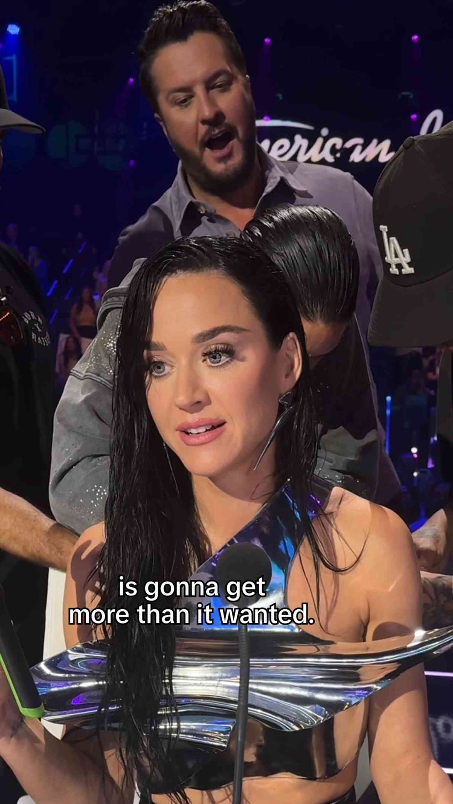 Katy Perry Narrowly Avoids Embarrassing Wardrobe Malfunction on American Idol