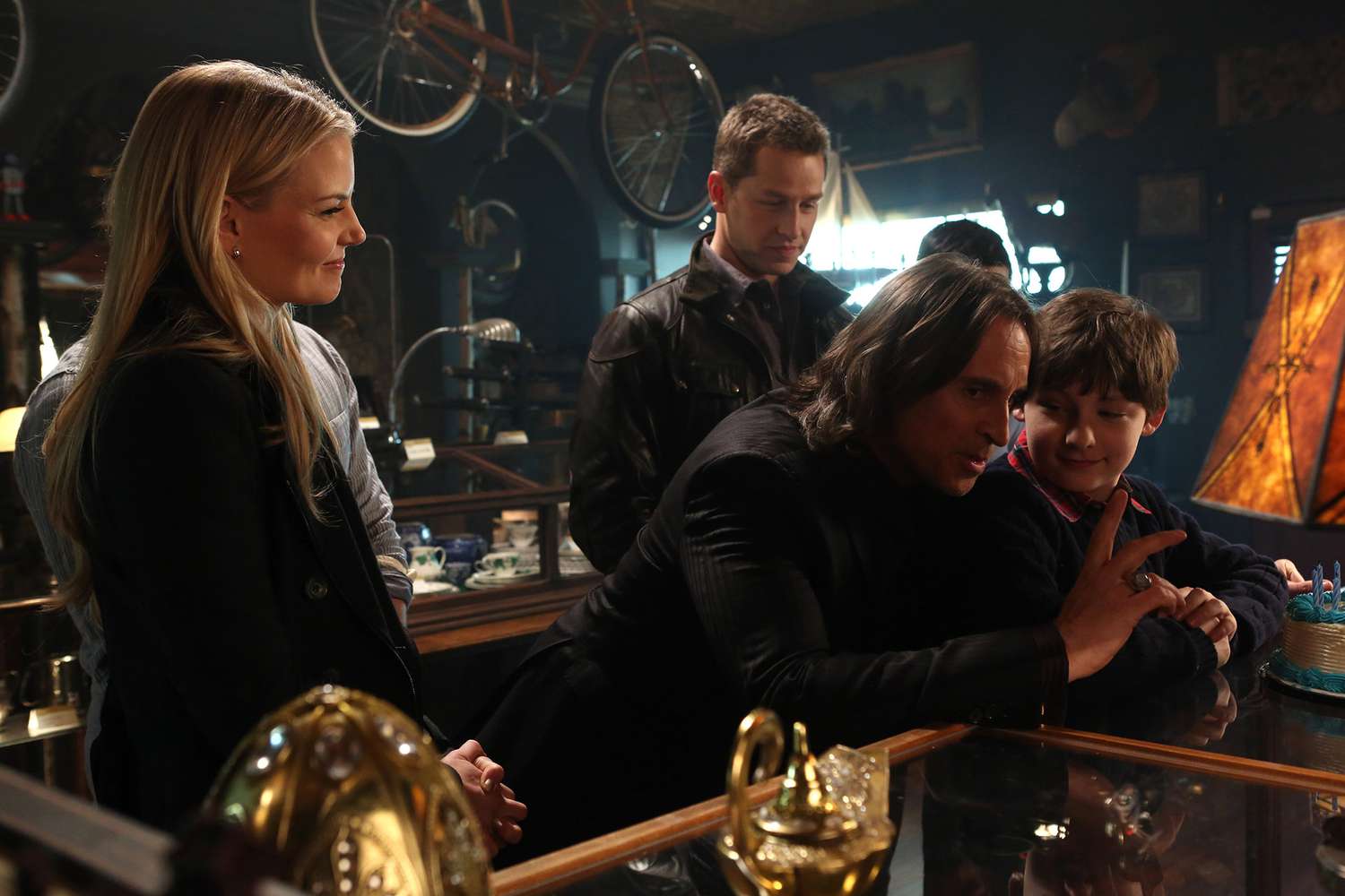 Jennifer Morrison, Josh Dallas, Robert Carlyle and Jared Gilmore on 'Once Upon a Time', season 2
