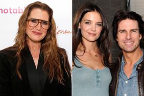 Brooke Shields (left); Katie Holmes and Tom Cruise