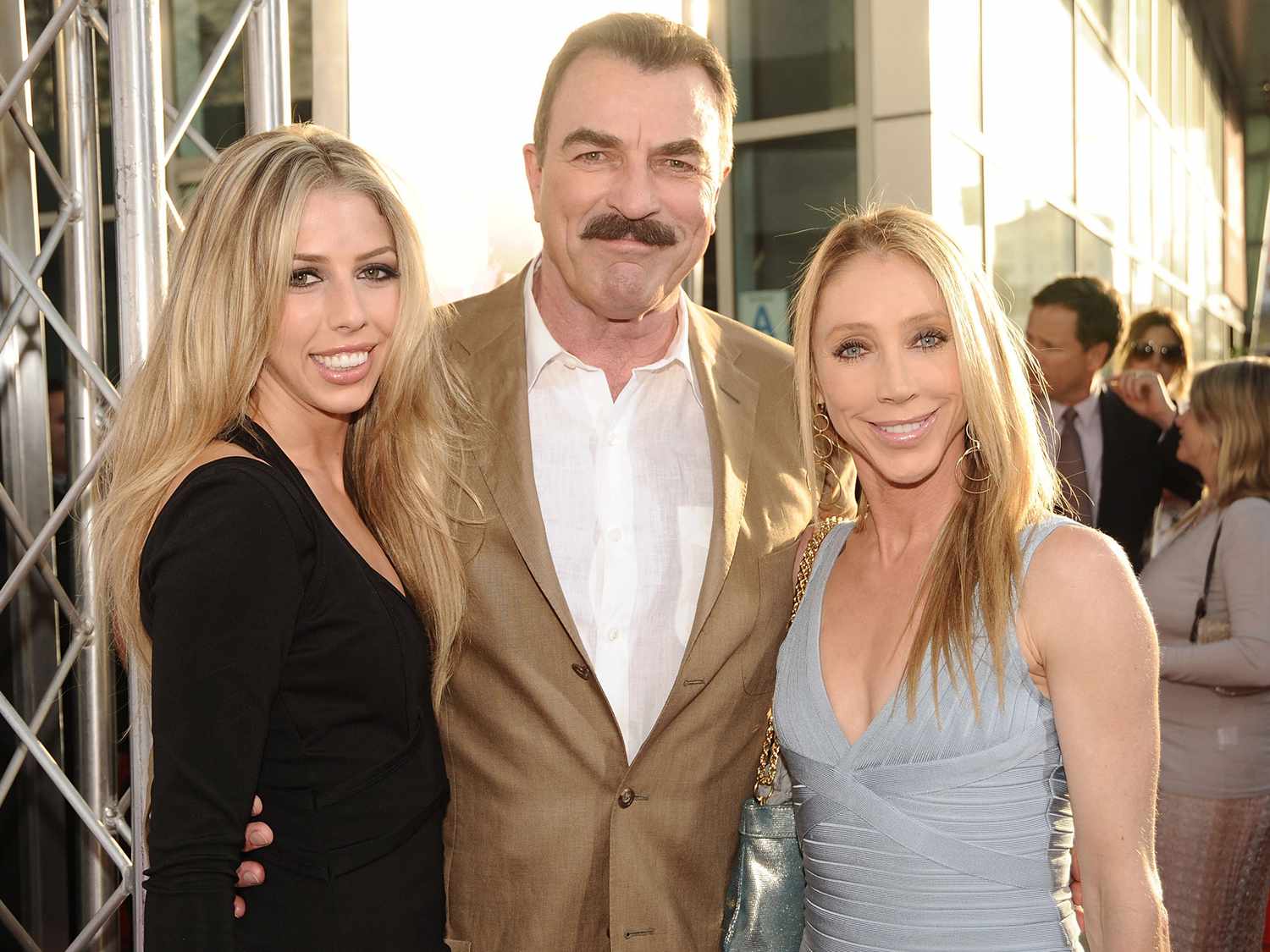 Hannah Selleck, Actor Tom Selleck and wife Jillie Mack arrives at the Los Angeles premiere of "Killers" held at ArcLight Cinemas Cinerama Dome on June 1, 2010 in Hollywood, California