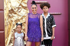 Cairo Hardrict, Tia Mowry and Cree Taylor Hardrict attend the Los Angeles Premiere of Warner Bros. "Wonka" at Regency Village Theatre on December 10, 2023 in Los Angeles, California.