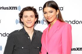 Tom Holland and Zendaya attend SiriusXM's Town Hall with the cast of Spider-Man: No Way Home 