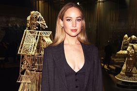  Jennifer Lawrence Puts a Super-Sexy Spin on 3-Piece Suiting at the Dior show during Paris Fashion Week on February 27, 2024