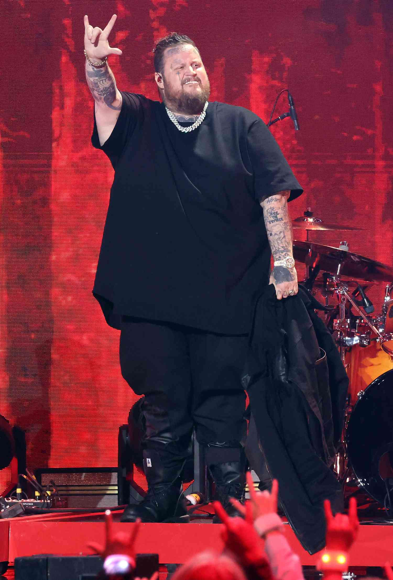 Jelly Roll performs during the 2024 CMT Music Awards at Moody Center on April 07, 2024 in Austin, Texas.