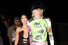 MGK and Megan Fox exit Drake's Super Bowl party at Hanger 1