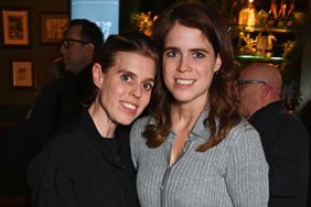 Princess Beatrice of York and Princess Eugenie of York attend the Ellie Goulding x SERVED Private Party at Royal Albert Hall on April 11, 2024 in London, England.