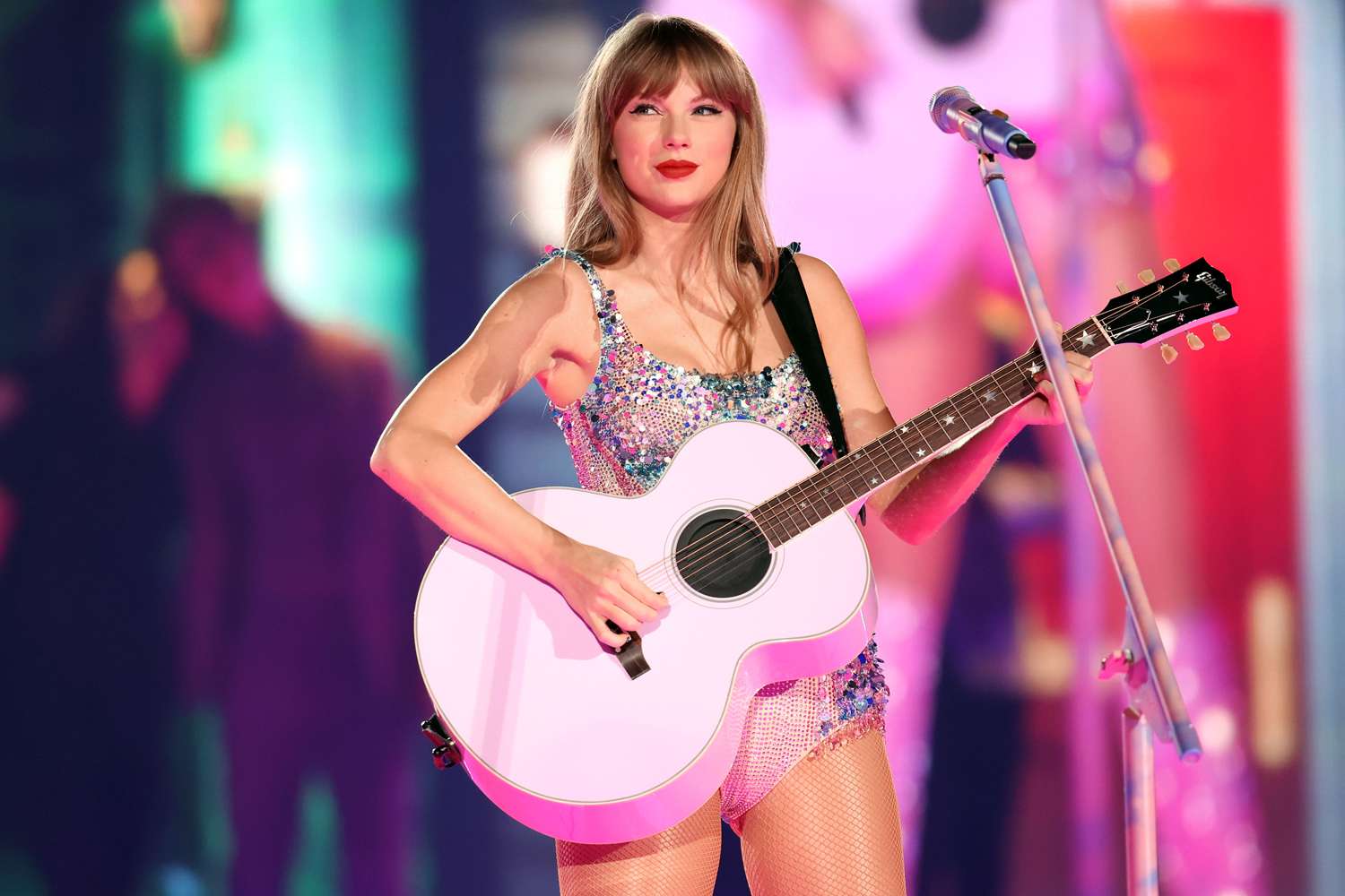 Taylor Swift performs onstage for the opening night of "Taylor Swift | The Eras Tour" at State Farm Stadium on March 17, 2023 