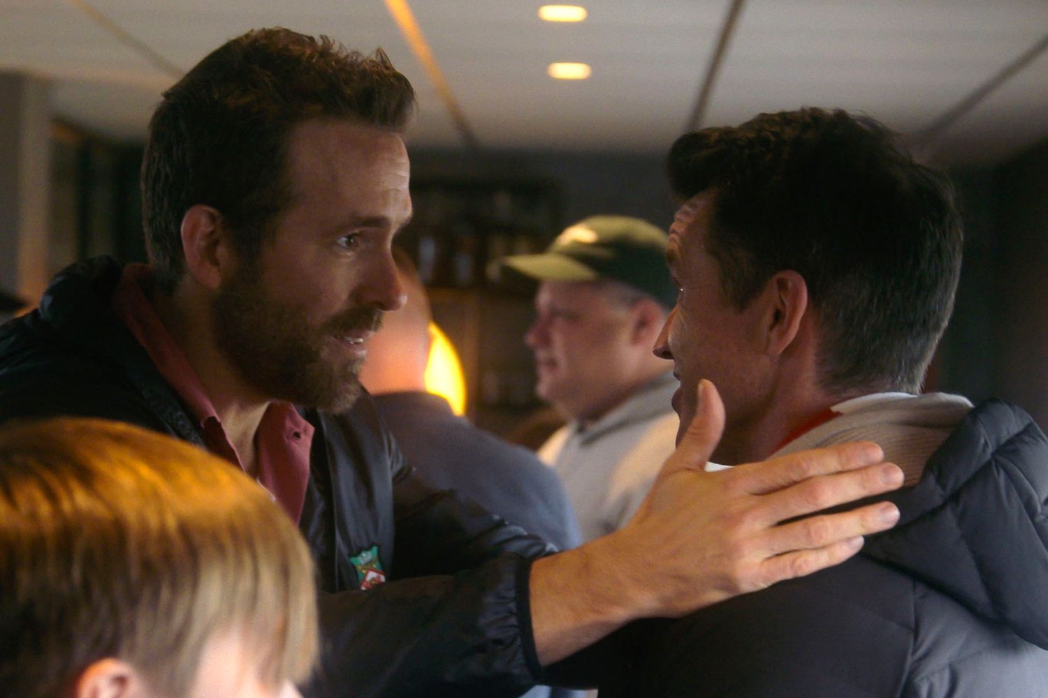 Ryan Reynolds and Rob McElhenney in Season 3 of 'Welcome to Wrexham'.