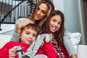 Jana Kramer (center) with her daughter Jolie (right) and son Jace (left)