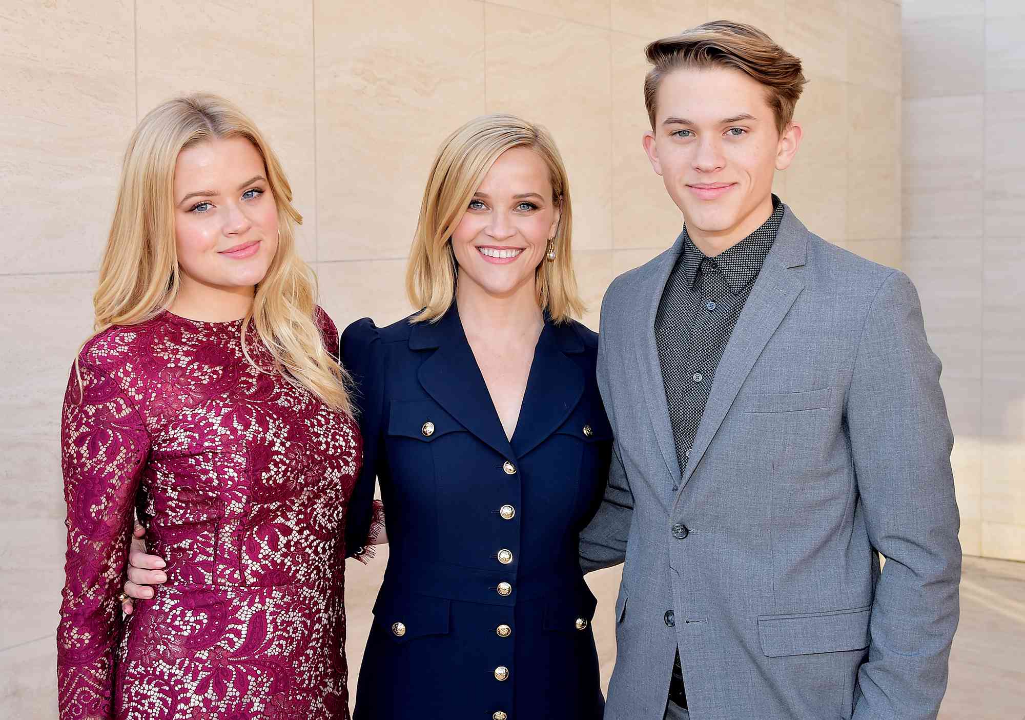 Ava Elizabeth Phillippe, honoree Reese Witherspoon, and Deacon Reese Phillippe attend The Hollywood Reporter's Power 100 Women in Entertainment at Milk Studios on December 11, 2019 in Hollywood, California