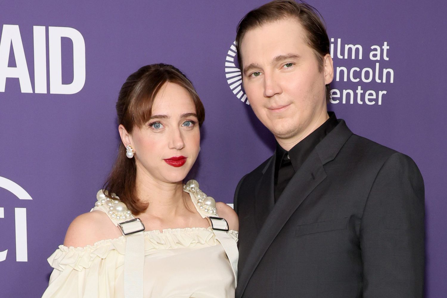 NEW YORK, NEW YORK - OCTOBER 13: Zoe Kazan and Paul Dano attend the red carpet event for "She Said" during the 60th New York Film Festival at Alice Tully Hall, Lincoln Center on October 13, 2022 in New York City. (Photo by Dia Dipasupil/Getty Images for FLC)