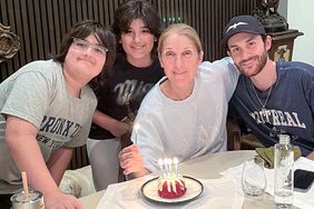 Celine Dion with her kids