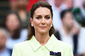 Catherine, Princess of Wales attends day thirteen of the Wimbledon Tennis Championships at All England Lawn Tennis and Croquet Club on July 15, 2023 in London, England.