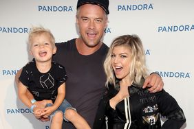 Josh Duhamel, Fergie, and their son, Axel Jack Duhamel attend Pandora Summer Crush in 2016