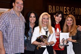 Patrick Lovato, Demi Lovato, Dallas Lovato, Madison De La Garza, and Dianna De La Garza at the signing of Dianna De La Garza's new book, "Falling with Wings" in 2018. 