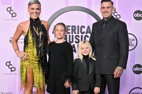 Pink, Willow Sage Hart, Jameson Moon Hart, and Carey Hart attend the 2022 American Music Awards at Microsoft Theater on November 20, 2022 in Los Angeles, California