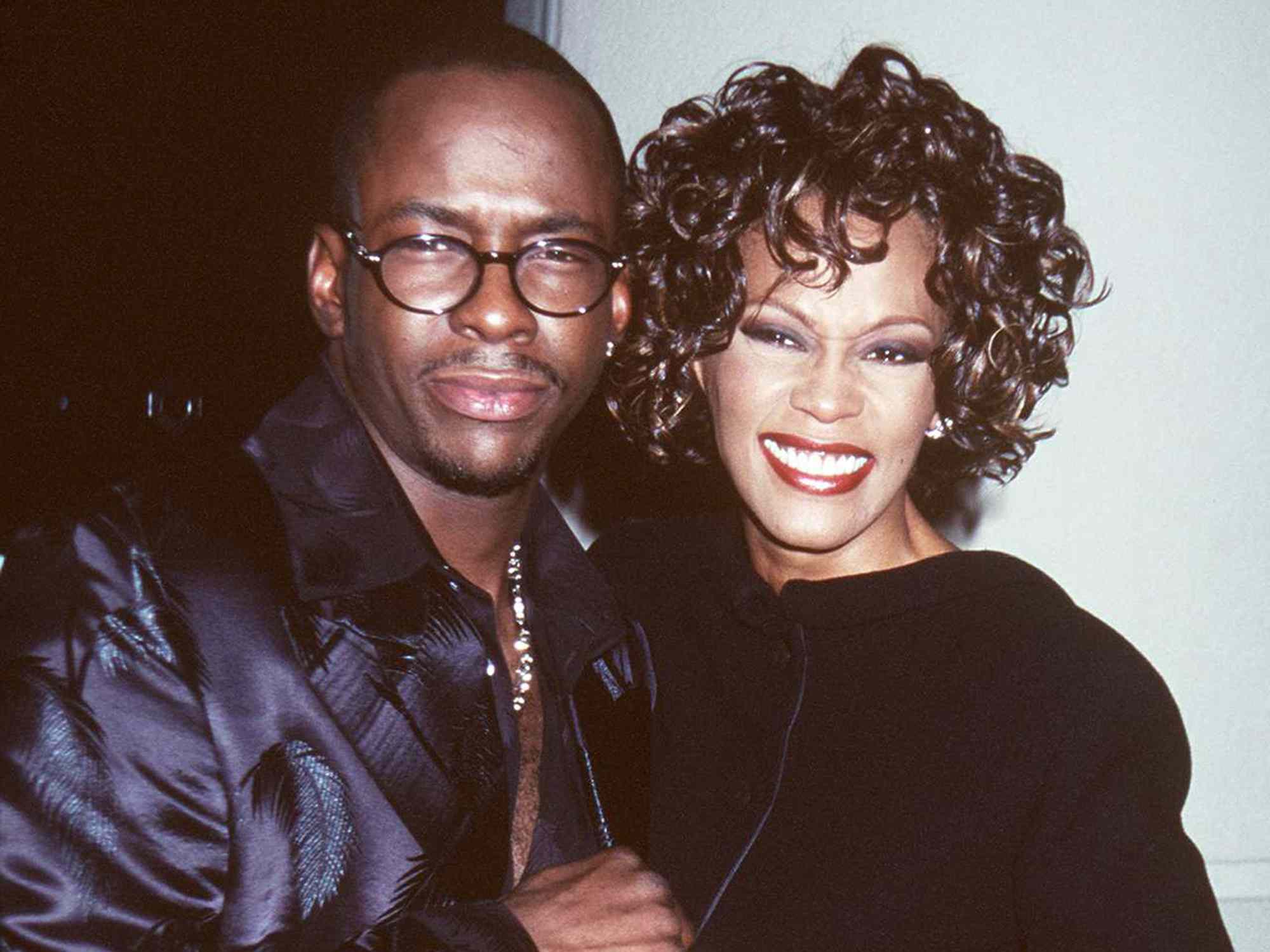 Bobby Brown and Whitney Houston at the Third Annual International Achievement In Arts Awards.