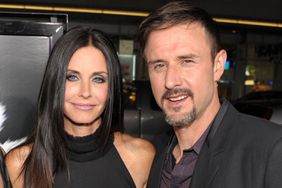 Courteney Cox and David Arquette arrive at the world premiere of The Weinstein Company's "Scream 4" presented by AXE Shower at Grauman's Chinese Theatre on April 11, 2011 in Hollywood, California.