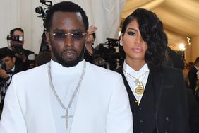 Sean Combs (L) and singer Cassie Ventura arrives for the 2018 Met Gala on May 7, 2018, at the Metropolitan Museum of Art in New York. - The Gala raises money for the Metropolitan Museum of Arts Costume Institute. The Gala's 2018 theme is Heavenly Bodies: Fashion and the Catholic Imagination.
