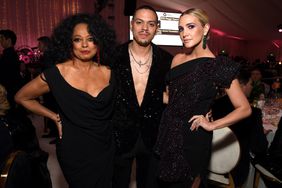 Diana Ross, Evan Ross and Ashlee Simpson attend the 27th annual Elton John AIDS Foundation Academy Awards Viewing Party sponsored by IMDb and Neuro Drinks celebrating EJAF and the 91st Academy Awards