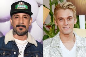 AJ McLean attends Songs For Tomorrow: A Benefit Concert in support of On Our Sleeves, The Movement for Children's Mental Health at Heart Weho on January 18, 2023 in West Hollywood, California. (Photo by Michael Kovac/Getty Images for On Our Sleeves); Aaron Carter attends Camp Ronald McDonald For Good Times' 17th Annual Halloween Carnival at Universal Studios Backlot on October 25, 2009 in Universal City, California. (Photo by Brian To/FilmMagic