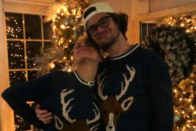 Kelsea Ballerini and Chase Stokes holiday sweaters