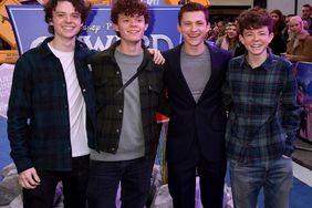 Sam Holland, Harry Holland, Tom Holland and Paddy Holland attend the "Onward" UK Premiere at The Curzon Mayfair on February 23, 2020