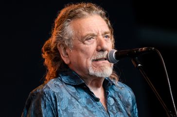 Robert Plant performs live on the Pyramid Stage during day three of Glastonbury Festival at Worthy Farm, Pilton on June 24, 2022 
