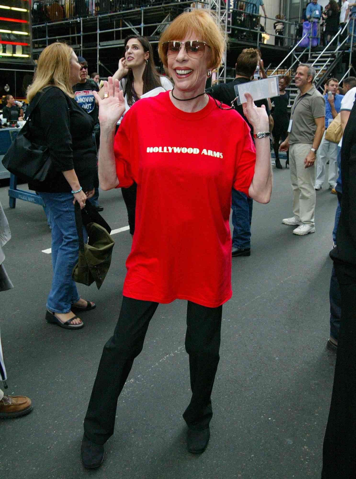 Carol Burnett attends "Broadway On Broadway" in Times Square