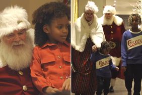 Ciara and Russell Wilson children Santa