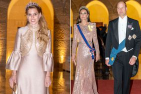 Princess Beatrice arriving. Jordan royal wedding, Kate and Will arriving. Jordan royal wedding.