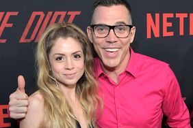 Lux Wright and Steve-O attend the premiere of Netflix's 'The Dirt" at the Arclight Hollywood on March 18, 2019 in Hollywood, California