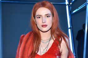 Bella Thorne attends the Sally LaPointe front row during New York Fashion Week: The Shows at Gallery I at Spring Studios on February 12, 2019 in New York City