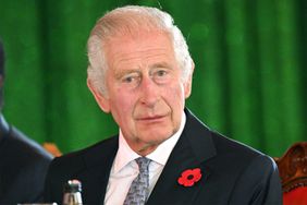 King Charles III at the table of the State Banquet hosted by President Ruto at State House on October 31, 2023 in Nairobi, Kenya. King Charles III and Queen Camilla are visiting Kenya for four days at the invitation of Kenyan President William Ruto, to celebrate the relationship between the two countries. 