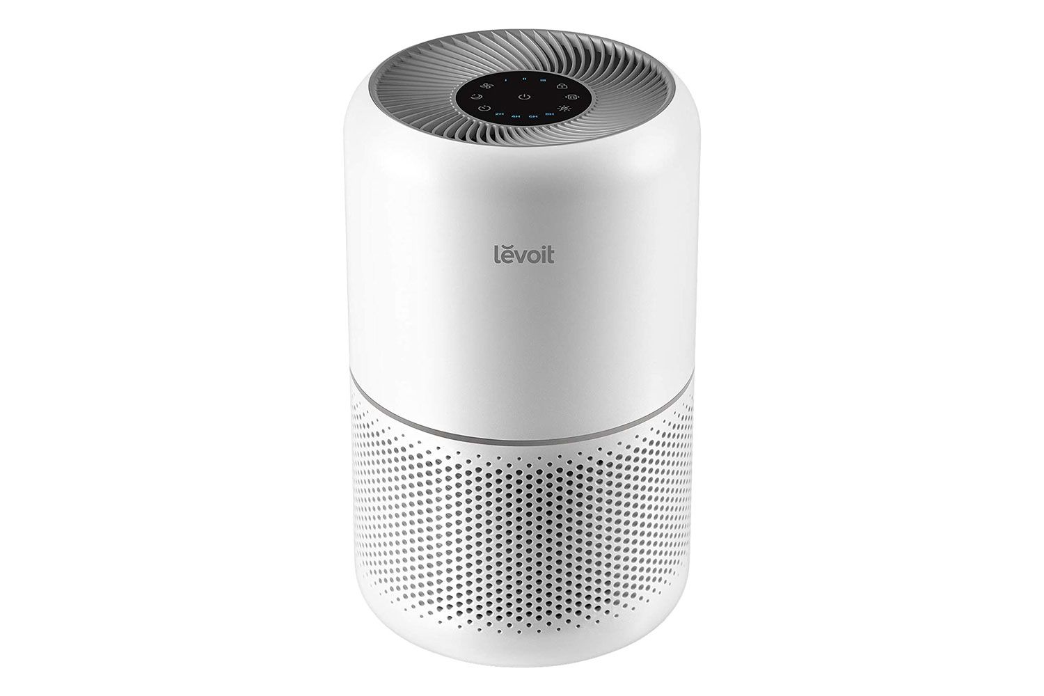 Amazon LEVOIT Air Purifier for Home Allergies Pets Hair in Bedroom, Covers Up to 1095 ft² by 45W High Torque Motor, 3-in-1 Filter with HEPA sleep mode, Remove Dust Smoke Pollutants Odor, Core300-P, White