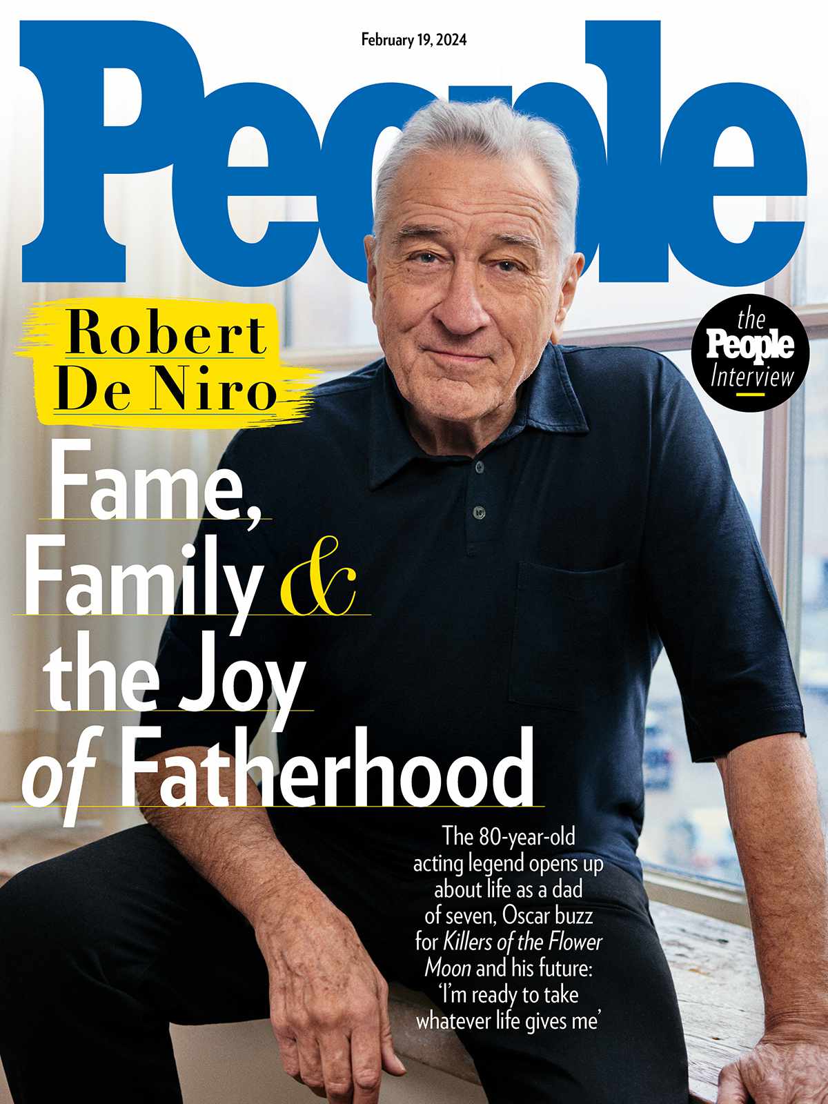Robert De Niro photographed at The Greenwich Hotel on January 27, 2024.