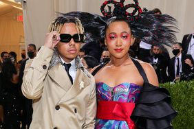 Cordae and Naomi Osaka attend The 2021 Met Gala Celebrating In America: A Lexicon Of Fashion at Metropolitan Museum of Art on September 13, 2021 in New York City