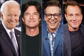 Joe Biden (Photo by Nathan Howard/Getty Images); Jason Bateman EE At Raleigh Studios on June 05, 2022 in Los Angeles, California. (Photo by Alberto E. Rodriguez/Getty Images); (Eric McCandless/ABC via Getty Images) SEAN HAYES; (Randy Holmes/ABC via Getty Images) WILL ARNETT, CHRIS BIANCO, JIMMY KIMMEL