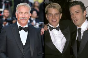 Kevin Costner attends the "Horizon: An American Saga" Red Carpet at the 77th annual Cannes Film Festival;Matt Damon and Ben Affleck