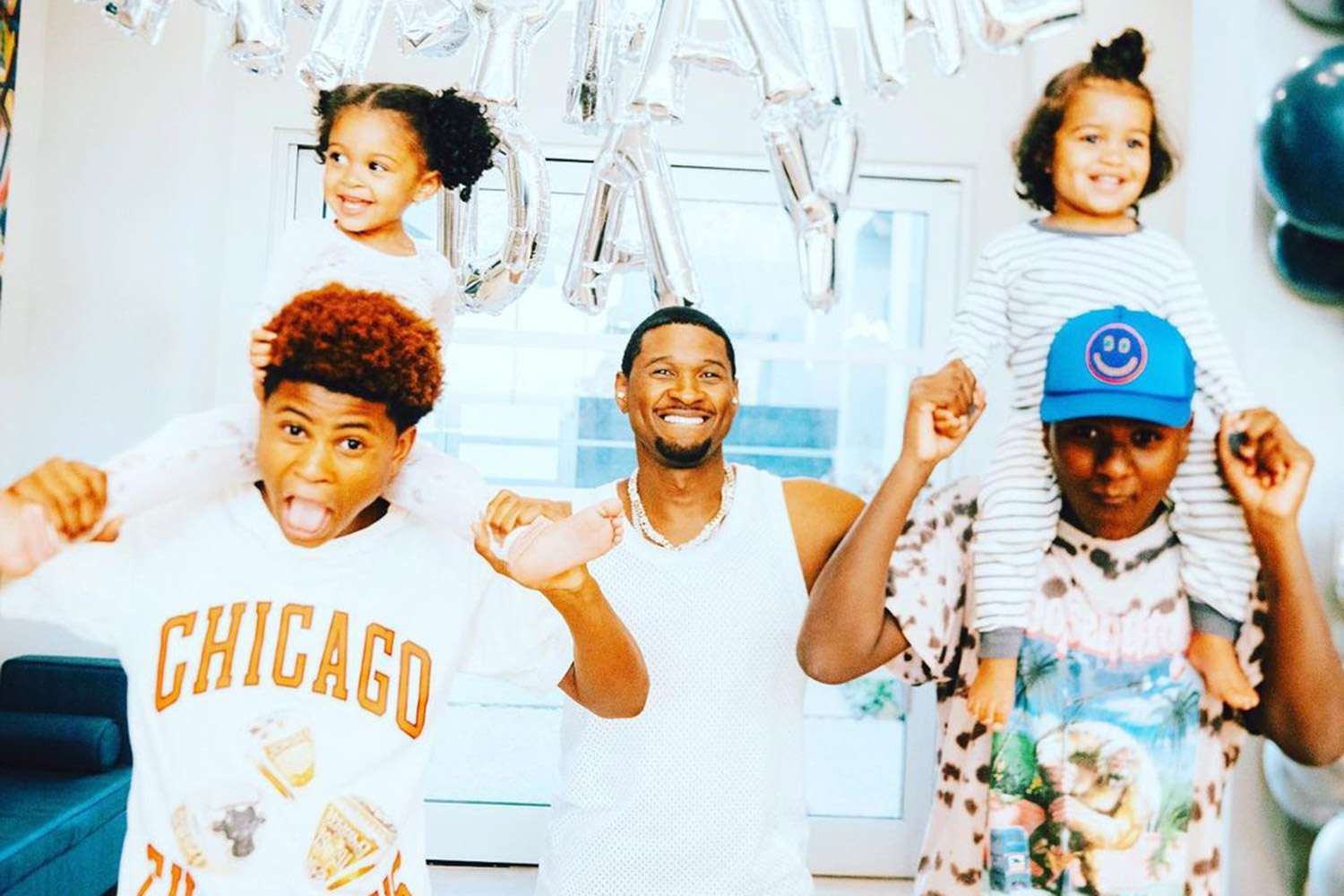 Usher shares father's day post on Instagram