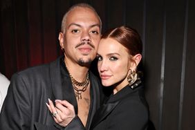 Evan Ross and Ashlee Simpson attend the after party for the Christian Siriano Fall/Winter 2024 Fashion Show
