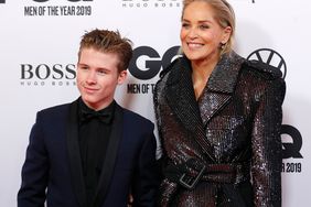 Sharon Stone and her son Roan Bronstein arrive for the 21st GQ Men of the Year Award