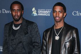 American rapper, record producer and record executive Diddy (Sean Love Combs, also known by his stage names Puff Daddy or P. Diddy) and son King Combs (Christian Casey Combs) arrive at The Recording Academy And Clive Davis' 2020 Pre-GRAMMY Gala