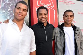 Mason Gooding, Cuba Gooding Jr., and Spencer Gooding arrive at the premiere of "The Amazing Spider-Man" on June 28, 2012 in Westwood, California. 